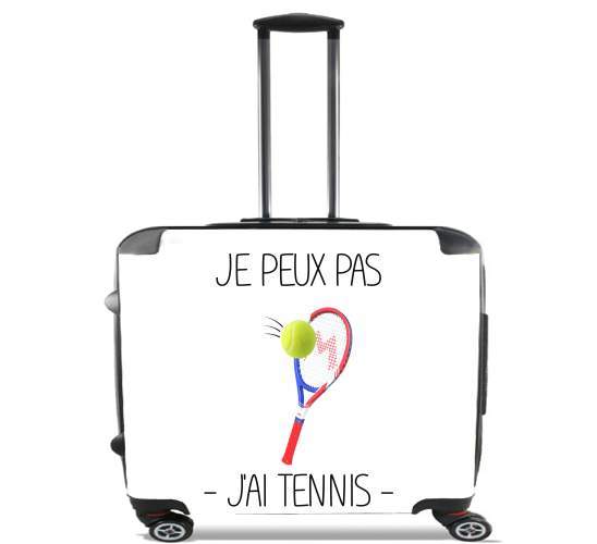  Je peux pas jai tennis para Ruedas cabina bolsa de equipaje maleta trolley 17" laptop