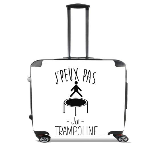  Je peux pas jai trampoline para Ruedas cabina bolsa de equipaje maleta trolley 17" laptop