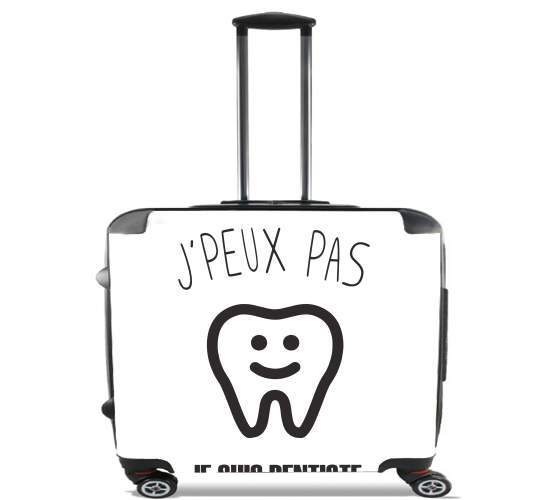  Je peux pas je suis dentiste para Ruedas cabina bolsa de equipaje maleta trolley 17" laptop