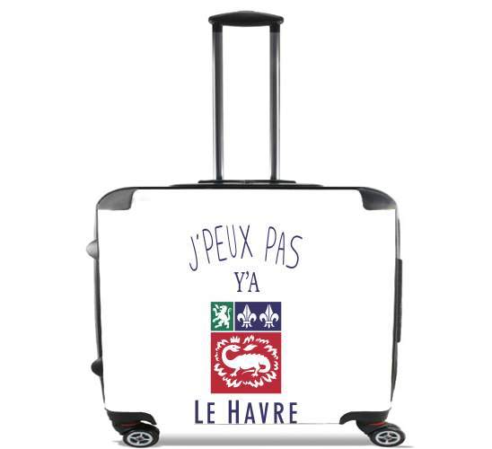  Je peux pas ya le Havre para Ruedas cabina bolsa de equipaje maleta trolley 17" laptop