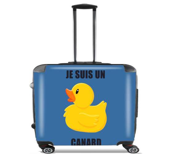  Je suis un canard para Ruedas cabina bolsa de equipaje maleta trolley 17" laptop
