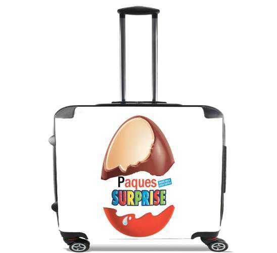  Joyeuses Paques Inspired by Kinder Surprise para Ruedas cabina bolsa de equipaje maleta trolley 17" laptop