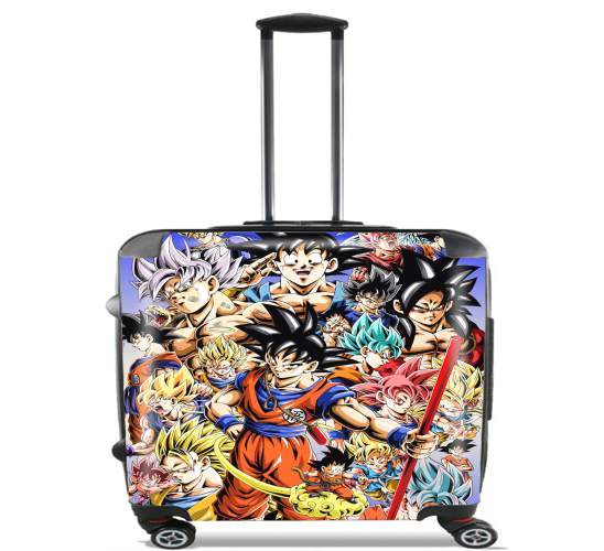  Kakarot Goku Evolution para Ruedas cabina bolsa de equipaje maleta trolley 17" laptop