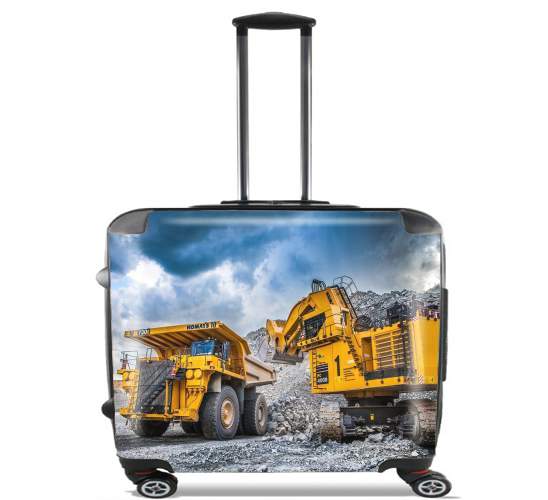  komatsu construction para Ruedas cabina bolsa de equipaje maleta trolley 17" laptop