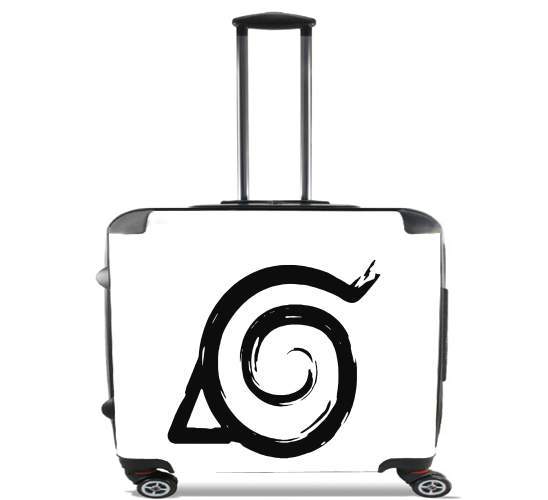  Konoha Symbol Grunge art para Ruedas cabina bolsa de equipaje maleta trolley 17" laptop