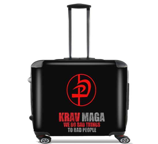  Krav Maga Bad Things to bad people para Ruedas cabina bolsa de equipaje maleta trolley 17" laptop