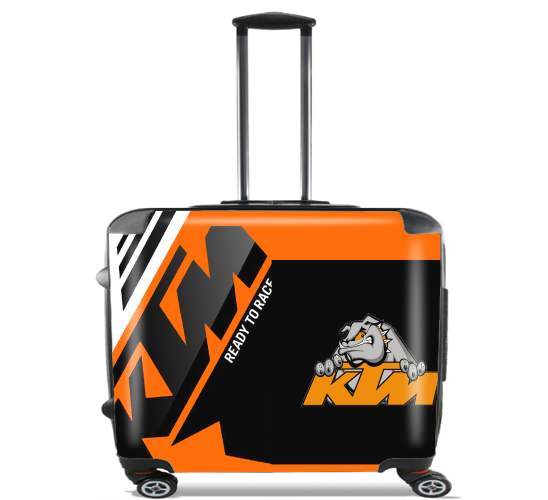  KTM Racing Orange And Black para Ruedas cabina bolsa de equipaje maleta trolley 17" laptop
