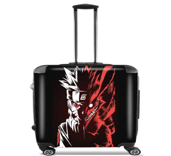  Kyubi x Naruto Angry para Ruedas cabina bolsa de equipaje maleta trolley 17" laptop