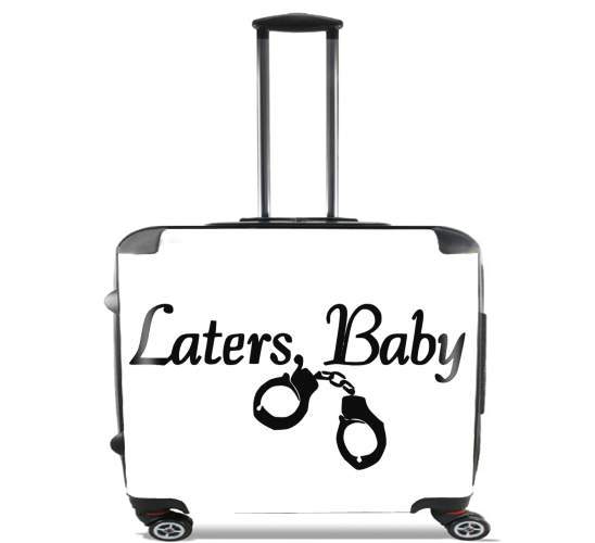  Laters Baby fifty shades of grey para Ruedas cabina bolsa de equipaje maleta trolley 17" laptop