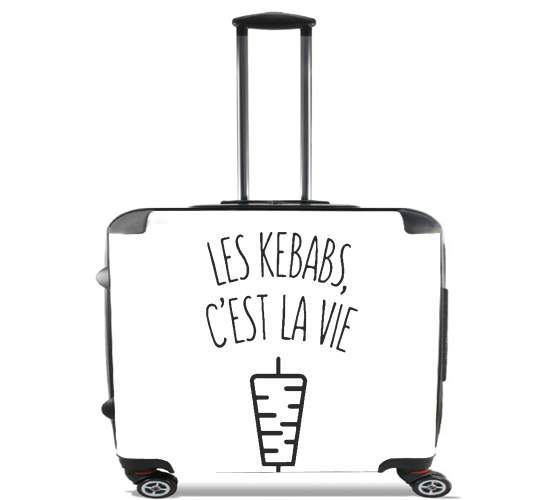  Les Kebabs cest la vie para Ruedas cabina bolsa de equipaje maleta trolley 17" laptop