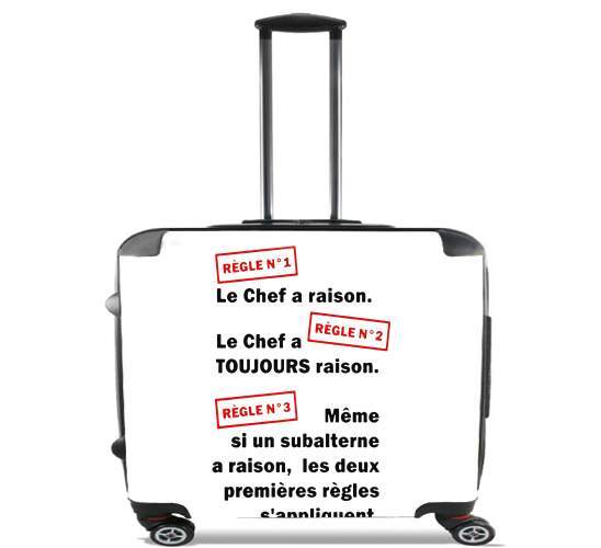  Les regles du chef para Ruedas cabina bolsa de equipaje maleta trolley 17" laptop