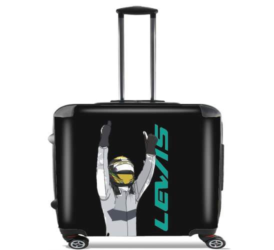  Lewis Hamilton F1 para Ruedas cabina bolsa de equipaje maleta trolley 17" laptop