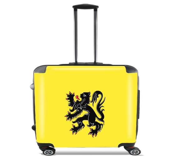  Lion des flandres para Ruedas cabina bolsa de equipaje maleta trolley 17" laptop