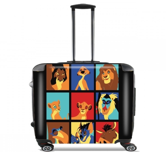  Lion pop para Ruedas cabina bolsa de equipaje maleta trolley 17" laptop