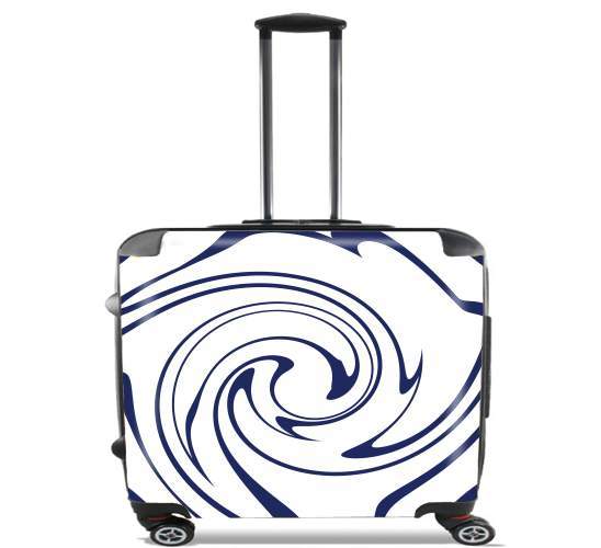  Liquid Lines (Blue) para Ruedas cabina bolsa de equipaje maleta trolley 17" laptop
