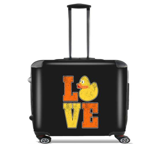  Love Ducks para Ruedas cabina bolsa de equipaje maleta trolley 17" laptop