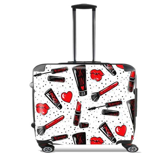  Makeup seamless pattern para Ruedas cabina bolsa de equipaje maleta trolley 17" laptop