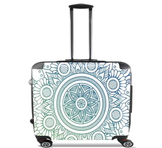  Mandala Peaceful para Ruedas cabina bolsa de equipaje maleta trolley 17" laptop