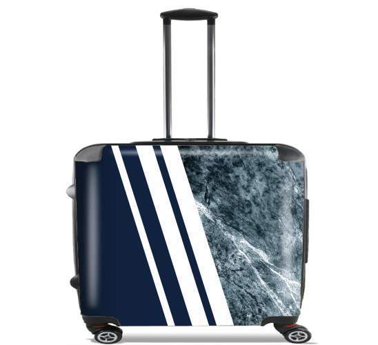  Marble Navy para Ruedas cabina bolsa de equipaje maleta trolley 17" laptop