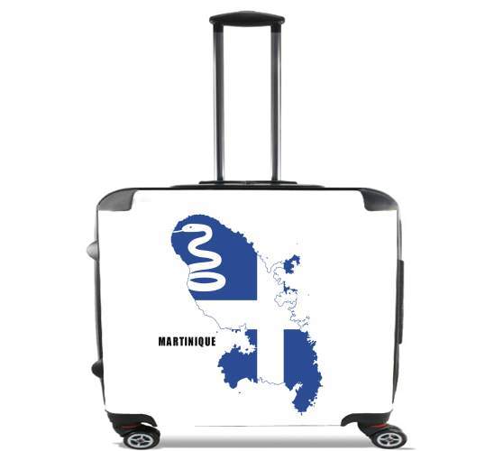  Martinique Flag para Ruedas cabina bolsa de equipaje maleta trolley 17" laptop