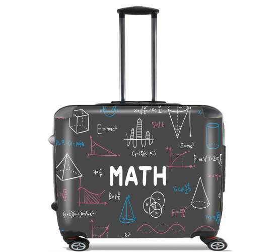  Mathematics background para Ruedas cabina bolsa de equipaje maleta trolley 17" laptop