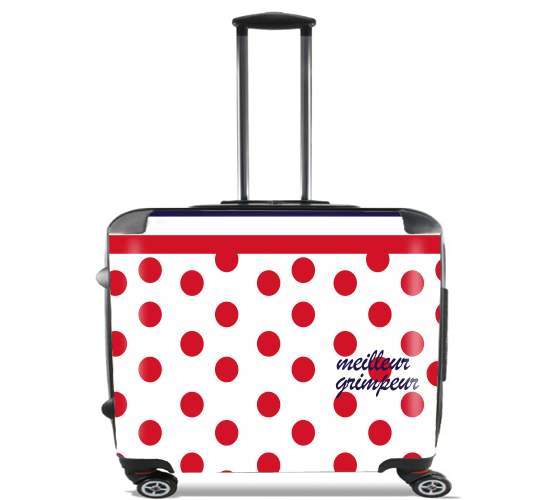  Meilleur grimpeur Pois rouge para Ruedas cabina bolsa de equipaje maleta trolley 17" laptop