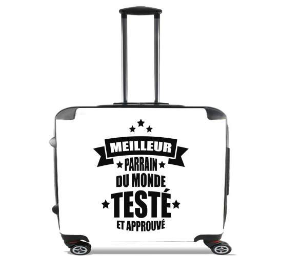  Meilleur parrain du monde para Ruedas cabina bolsa de equipaje maleta trolley 17" laptop