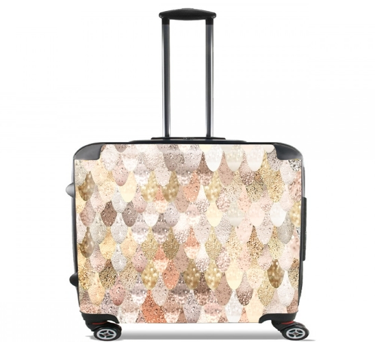  MERMAID GOLD para Ruedas cabina bolsa de equipaje maleta trolley 17" laptop