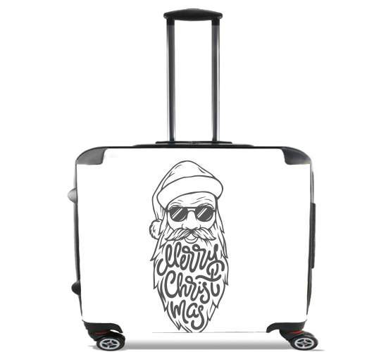  Merry Christmas COOL para Ruedas cabina bolsa de equipaje maleta trolley 17" laptop