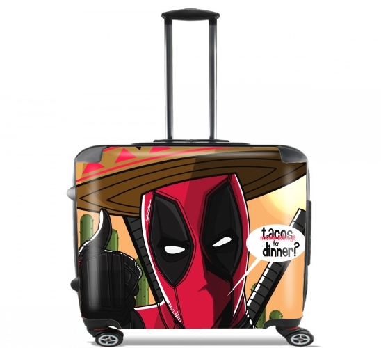  Mexican Deadpool para Ruedas cabina bolsa de equipaje maleta trolley 17" laptop