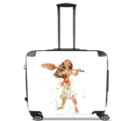  Moana Watercolor ART para Ruedas cabina bolsa de equipaje maleta trolley 17" laptop