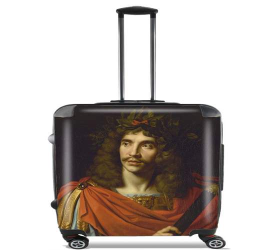  Moliere portrait para Ruedas cabina bolsa de equipaje maleta trolley 17" laptop
