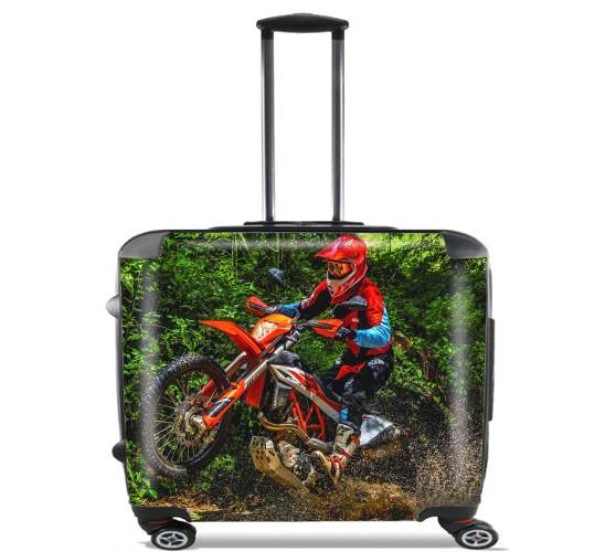  Moto Ktm Enduro Photography jungle para Ruedas cabina bolsa de equipaje maleta trolley 17" laptop