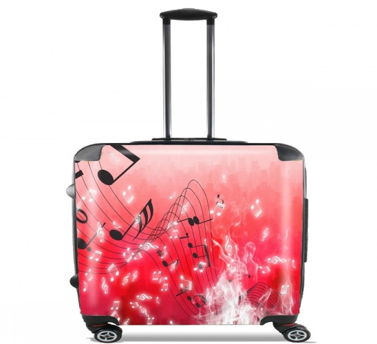  Musicality para Ruedas cabina bolsa de equipaje maleta trolley 17" laptop