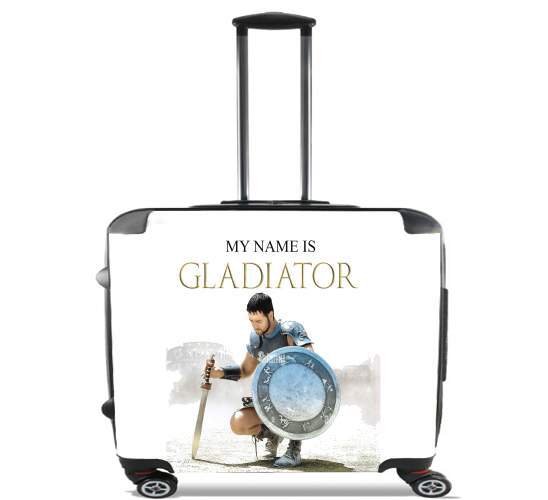  My name is gladiator para Ruedas cabina bolsa de equipaje maleta trolley 17" laptop