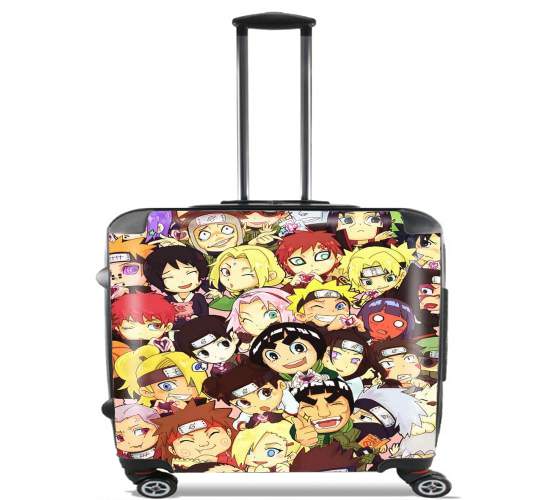  Naruto Chibi Group para Ruedas cabina bolsa de equipaje maleta trolley 17" laptop