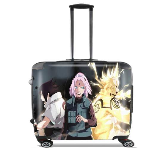 Naruto Sakura Sasuke Team7 para Ruedas cabina bolsa de equipaje maleta trolley 17" laptop