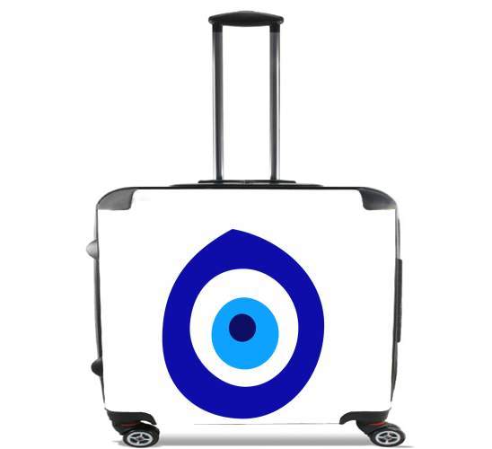  nazar boncuk eyes para Ruedas cabina bolsa de equipaje maleta trolley 17" laptop