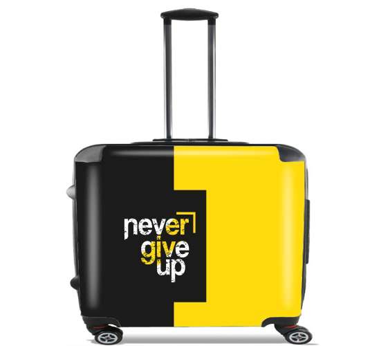  Never Give Up para Ruedas cabina bolsa de equipaje maleta trolley 17" laptop