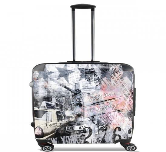  New York 2 para Ruedas cabina bolsa de equipaje maleta trolley 17" laptop