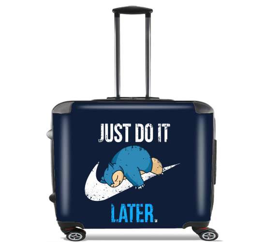  Nike Parody Just do it Late X Ronflex para Ruedas cabina bolsa de equipaje maleta trolley 17" laptop