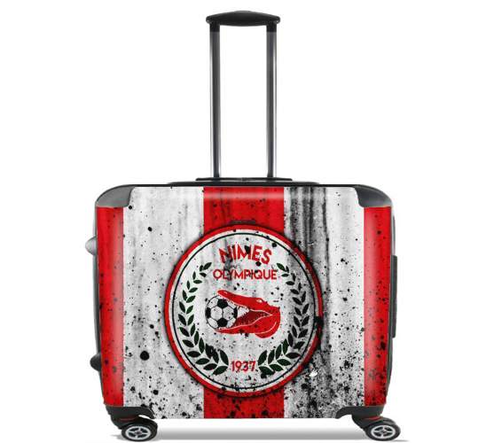  Nimes Football Domicile para Ruedas cabina bolsa de equipaje maleta trolley 17" laptop