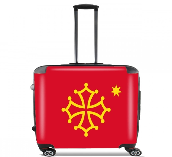  Occitania para Ruedas cabina bolsa de equipaje maleta trolley 17" laptop