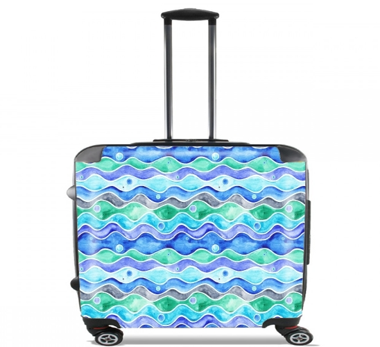  Ocean Pattern para Ruedas cabina bolsa de equipaje maleta trolley 17" laptop