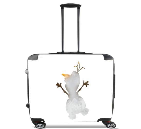  Olaf le Bonhomme de neige inspiration para Ruedas cabina bolsa de equipaje maleta trolley 17" laptop