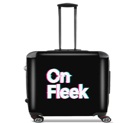  On Fleek para Ruedas cabina bolsa de equipaje maleta trolley 17" laptop