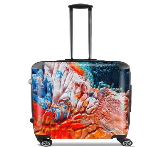  Orange Painting para Ruedas cabina bolsa de equipaje maleta trolley 17" laptop