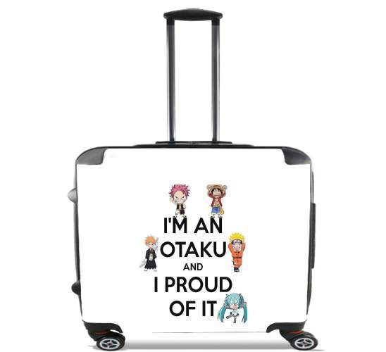  Otaku and proud para Ruedas cabina bolsa de equipaje maleta trolley 17" laptop