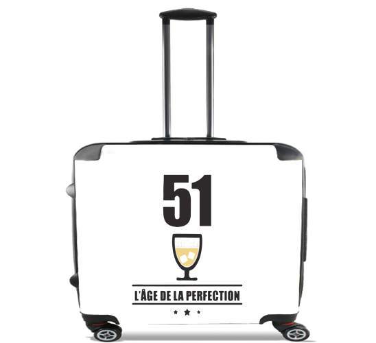  Pastis 51 Age de la perfection para Ruedas cabina bolsa de equipaje maleta trolley 17" laptop