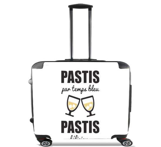  Pastis par temps bleu Pastis delicieux para Ruedas cabina bolsa de equipaje maleta trolley 17" laptop
